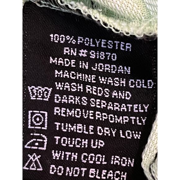 Pebble Beach Mens Med Green Striped Performance 3 Button Short Sleeve Golf Polo - Picture 3 of 7